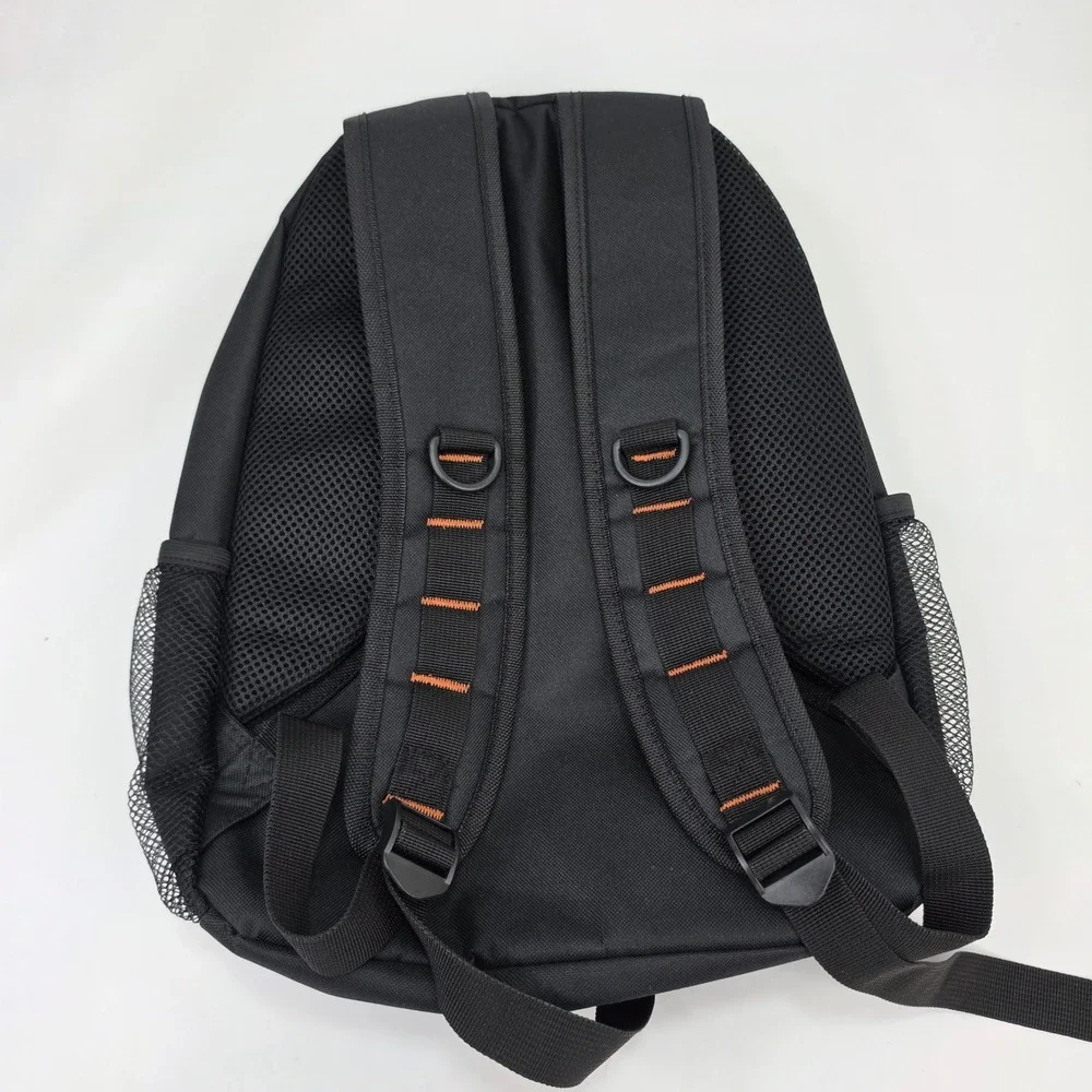 Harley-Davidson Logo Backpack Black Orange Bar & Shield Padded Travel Bag 90817